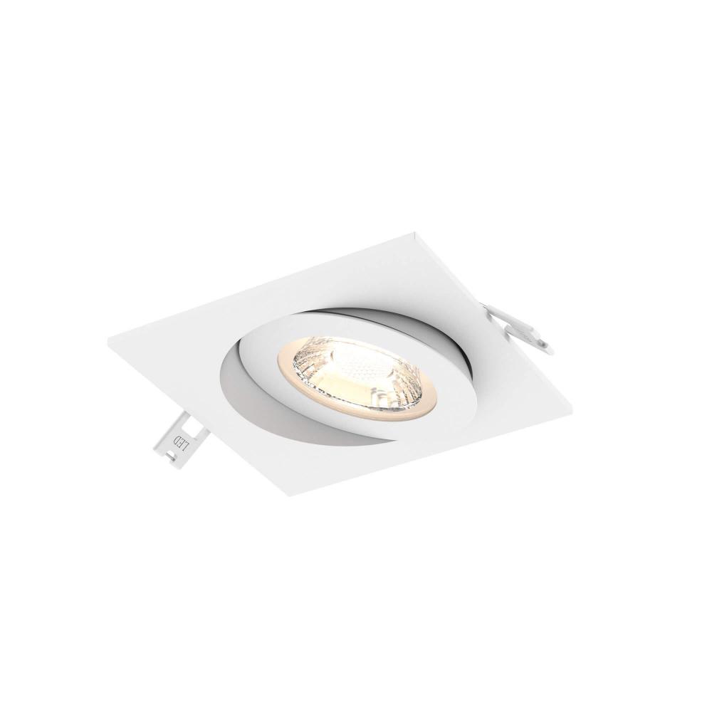 Multi CCT Flat Square LED Recessed Gimbal - universal 120V-347V, 0-10V dimming