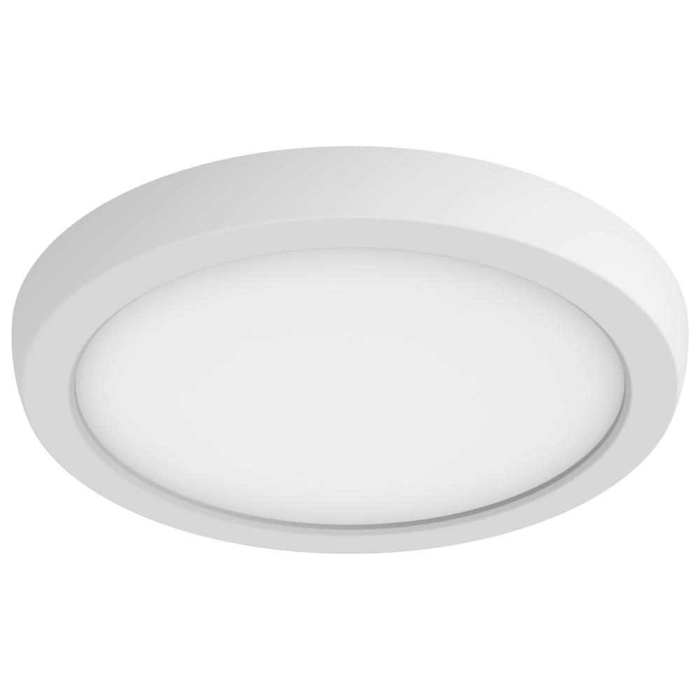 Blink Pro - 11W; 7in; LED Fixture; CCT Selectable; Round Shape; White Finish; 120V