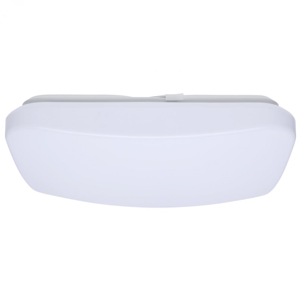 14 Inch LED Cloud Fixture; 17 Watts; 27K/30K/35K/40K/50K CCT Selectable; Square Shape; White Finish;