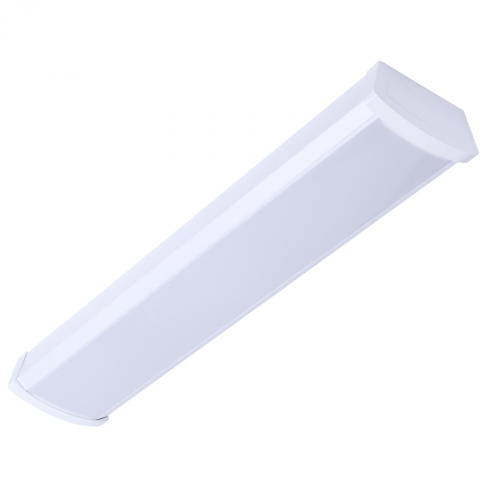 LED 2 Foot Ceiling Wrap; 20 Watts; 27K/30K/35K/40K/50K CCT Selectable; White Finish; 120-277 Volt