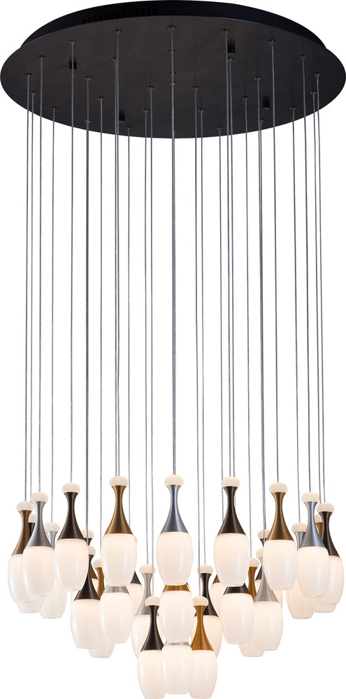 La Botella Round Chandelier, Multi-Tier Chandelier