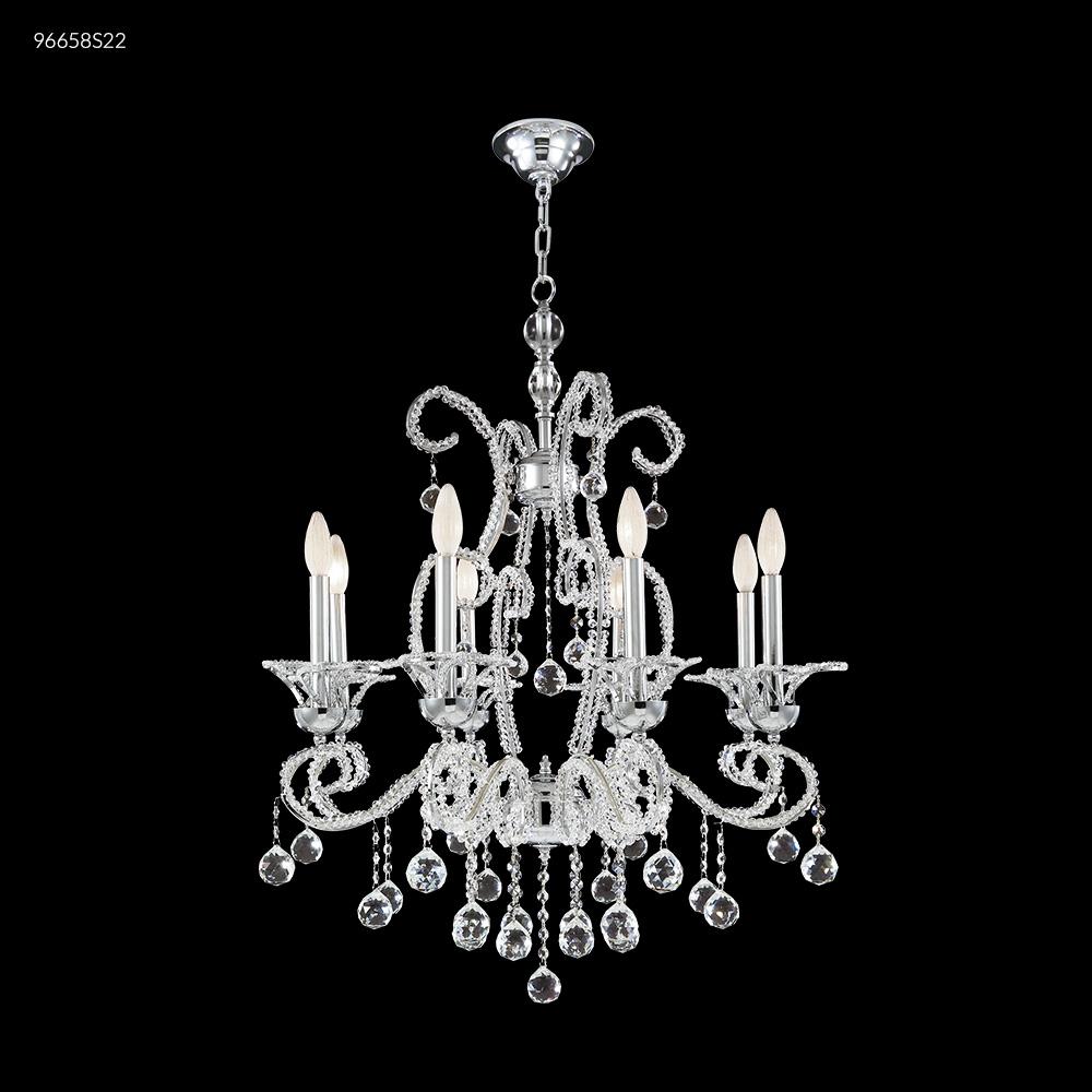 Crystal Bead 8 Arm Chandelier