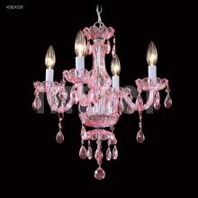 James R Moder 40824S2R - Mini 4 Arm Chandelier