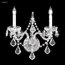 James R Moder 94202S11 - Vienna Glass Arm 2 Arm Wall Sconce