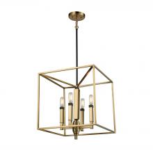 ELK Home 67754/4 - Mandeville 4-Light Chandelier in Oil Rubbed Bronze and Satin Brass