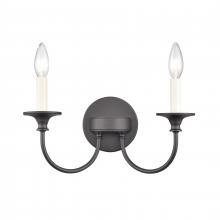 ELK Home 89731/2 - Cecil 14'' Wide 2-Light Vanity Light - Matte Black