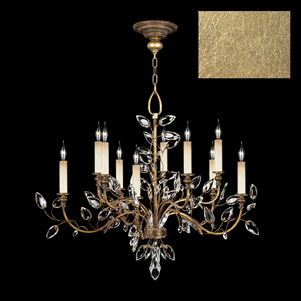 Crystal Laurel 43"W Round Chandelier